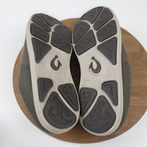 OluKai Shoes Mens Size 11 Olive Brown Nohea Moku Lightweight Mesh Casual Sneaker - Picture 16 of 16